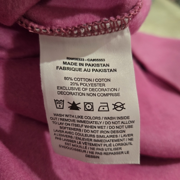 Nike Women's Plus Size Crop Sweater Fleece Feel Lining Size 2XL Logo Pink - Picture 9 of 9